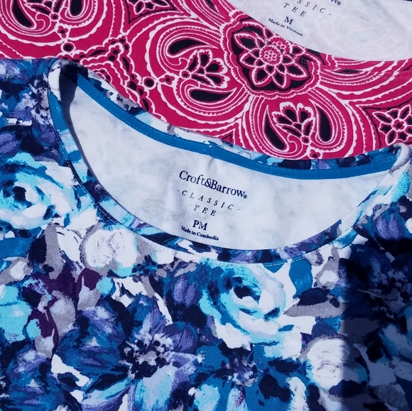 *Gave away* Croft and Barrow Bundle of 3 Long sleeve tees. - Picture 3 of 8